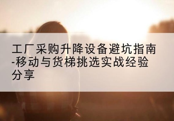 合川区移动式升降机怎么选-工厂采购升降设备避坑指南-移动与货梯挑选实战经验分享